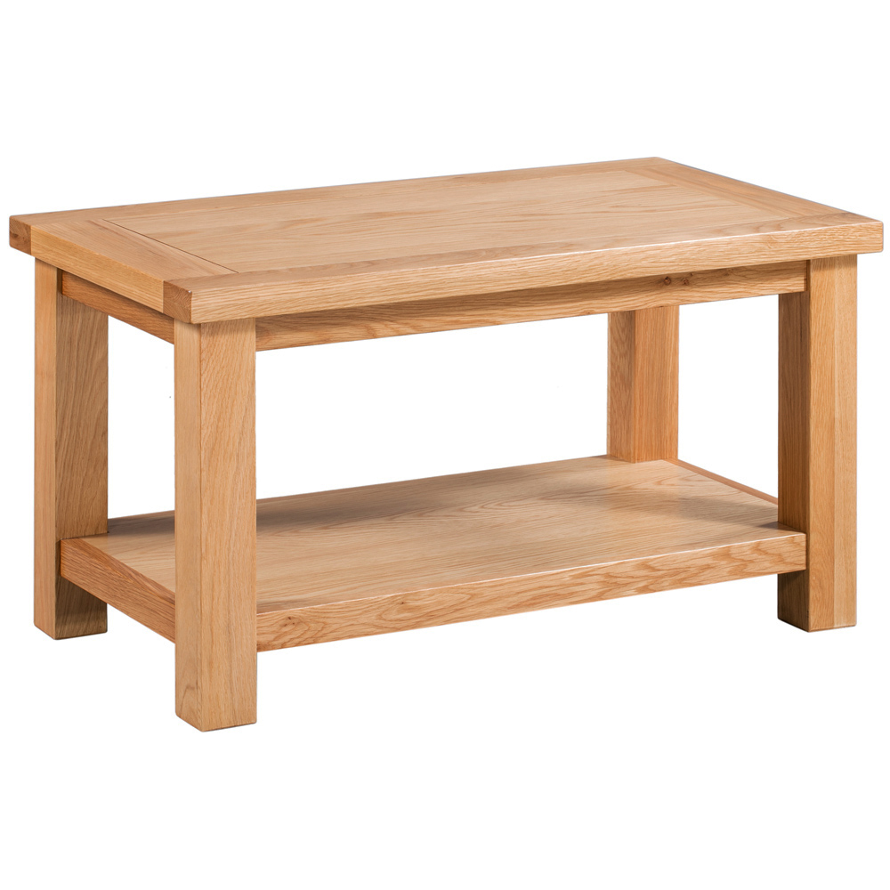 Dorchester Oak Small Coffee Table with Shelf