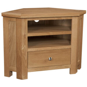 Dorchester Oak Corner TV Unit Cabinet