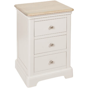 Lynton Painted 3 Drawer Bedside Cabinet