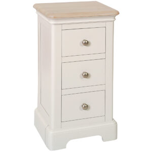 Lynton Painted Compact 3 Drawer Bedside Cabinet