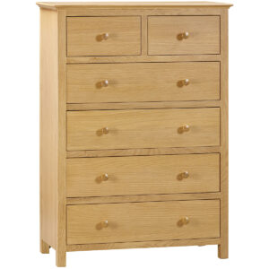 Moreton Oak 2 + 4 Chest of Drawers