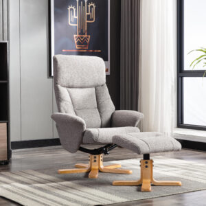 Miami Swivel Recliner And Footstool