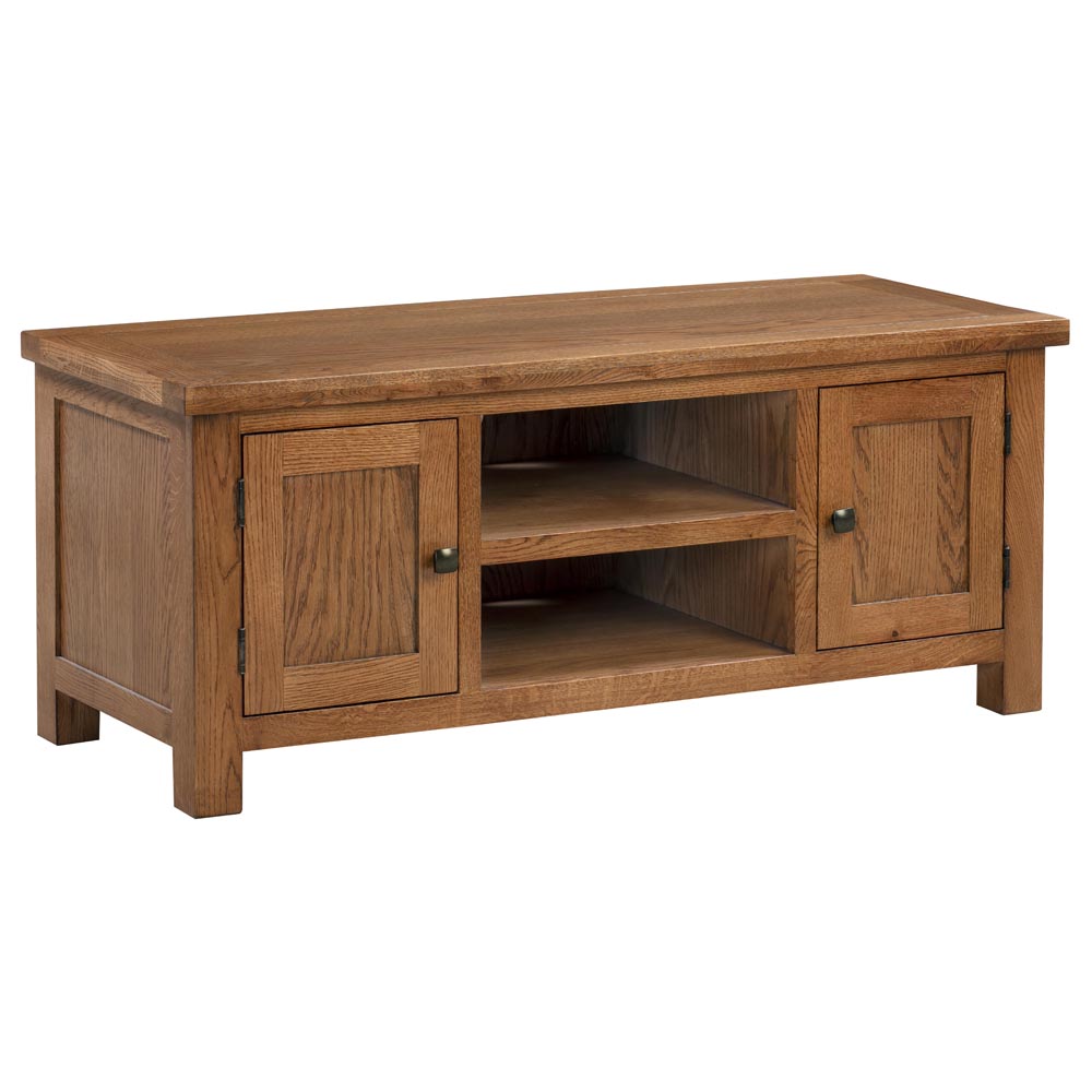 Dorchester Oak Rustic Large Tv Unit