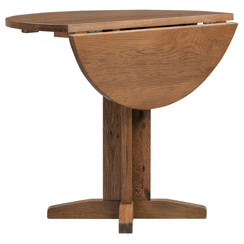 Dorchester Oak Rustic Drop Leaf Table